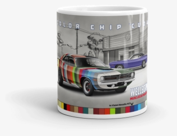In Violet Metallic Fc7 Mockup Front View 11oz - Model Car, HD Png Download, Free Download
