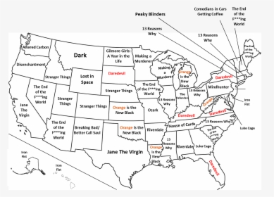 Most Popular Netflix Shows By State 2019, HD Png Download, Free Download