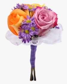 Roses Aster Bouquets For Weddings Cheap Rose Bouquets - Bouquet, HD Png Download, Free Download