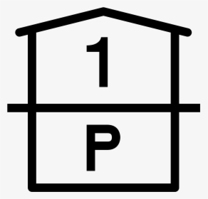 Parking And 1st Floor Icon, HD Png Download, Free Download