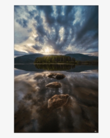 Big Modern Art Decor Mountains Water Lake Nature Photography - Reflection, HD Png Download, Free Download