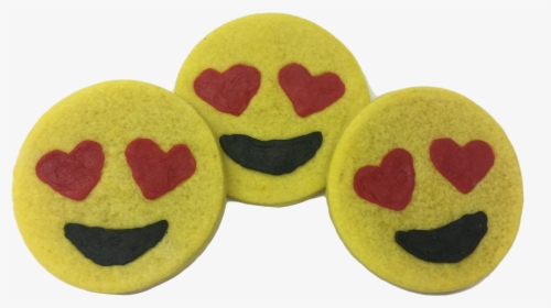 Heart Eyes Emoji Sugar Cookies - Stuffed Toy, HD Png Download, Free Download