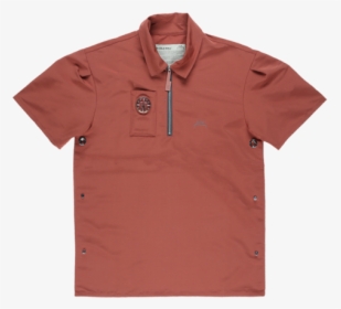 A Cold Wall* Compass Side Snaps Short Sleeve Polo - Cold Wall * Black Side Snap Compass Polo, HD Png Download, Free Download