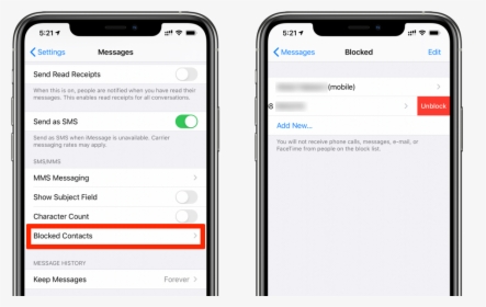 Unblock Phone Numbers In Ios - 1 Hour Daily Screen Time Apple, HD Png Download, Free Download