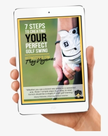 Troy - Golf - Ebook - Ipad - Hand - Mockup - Poster, HD Png Download, Free Download