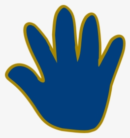 Blue Hand High Five Clipart - Child Clip Art Hands, HD Png Download, Free Download