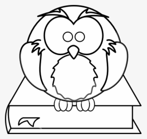Owl - Book - Clipart - Owl Coloring Pages, HD Png Download, Free Download