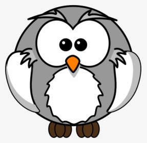 Gray Owl Svg Clip Arts - Transparent Background Snowy Owl Clipart, HD Png Download, Free Download