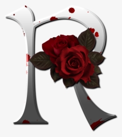 Rose Flower Design R Letters, HD Png Download, Free Download