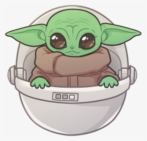 Star Wars Cute Baby Yoda Png Photos - Baby Yoda Face Drawing, Transparent Png, Free Download