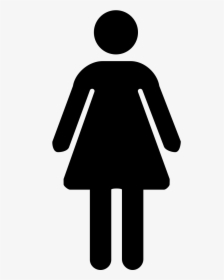 Womens Bathroom Sign Silhouette, HD Png Download, Free Download