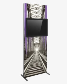 Vector Frame Monitor Kiosk 01 Single Sided Monitor - Trade Show Modular Kiosk, HD Png Download, Free Download