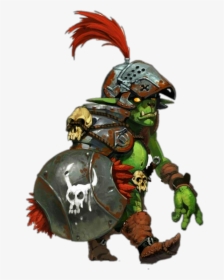 #goblin #armor #shield #skulls #helmet #green - Goblin Boss, HD Png Download, Free Download