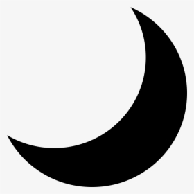 Emojione Bw 1f319 - Black Moon Symbol Copy And Paste, HD Png Download, Free Download