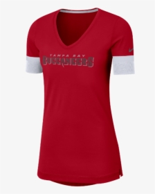 Women"s Tampa Bay Buccaneer"s Nike Fan V-neck Dry Top - Adidas Ed6290, HD Png Download, Free Download