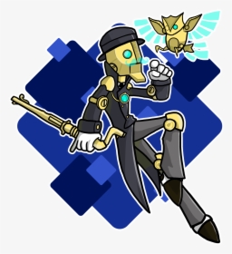 Marquis, From Battleborn, With Owl Attachment - Cartoon, HD Png Download, Free Download