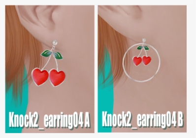 Knock Knock"s Cherry Earrings - Earrings, HD Png Download, Free Download
