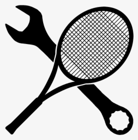 Badmintonracket Badmintonracket Shuttlecock Clip Art - Tennis Racket Icon Png, Transparent Png, Free Download