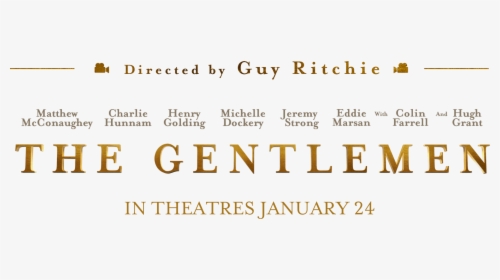 The Gentlemen - Gentlemen Movie Logo Png, Transparent Png, Free Download