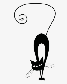 Gatti Stilizzati Immagini - Black Cat Silhouette, HD Png Download, Free Download
