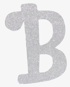 Silver Glitter Letter B, HD Png Download, Free Download