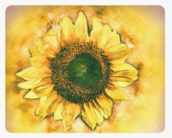 Life Is In Full Bloom Rectangle Mousepad - Paint Sunflowers On T Shirt, HD Png Download, Free Download