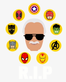 Rip Stan Lee Sticker, HD Png Download, Free Download