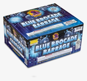500 Gram Fireworks Repeater Blue Brocade Barrage - Carton, HD Png Download, Free Download