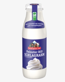 Finest Organic Whipped Cream, 500 G Bottle - Berchtesgadener Land Sahne, HD Png Download, Free Download