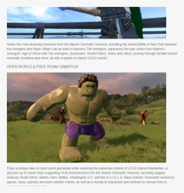 Lego Marvel Avengers Hulk, HD Png Download, Free Download