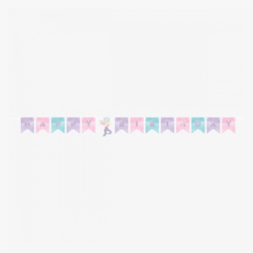 Mermaid Shine Iridescent Happy Birthday Shaped Banner - Art Paper, HD Png Download, Free Download