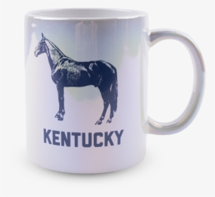 Iridescent Navy Horse Mug - Coffee Cup, HD Png Download, Free Download
