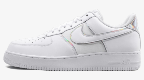 Nike Air Force 1 07 Lv8 4 "white/iridescent - Air Force One White And Gold, HD Png Download, Free Download