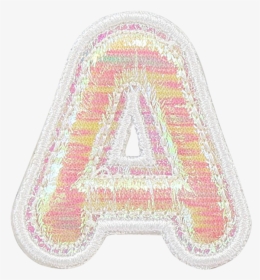 Puffy Iridescent Letter Patches - Lampshade, HD Png Download, Free Download