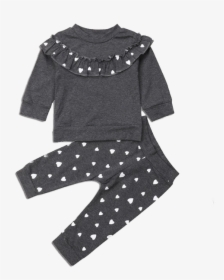 Petite Bello Clothing Set 3-6 Months White Heart Clothing - Trousers, HD Png Download, Free Download