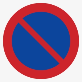 Sweden Road Sign C35 - No Stopping Road Sign, HD Png Download, Free Download