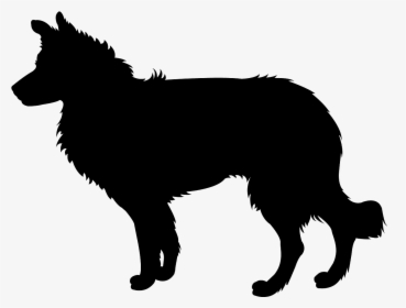 Border Collie Silhouette Vector, HD Png Download, Free Download