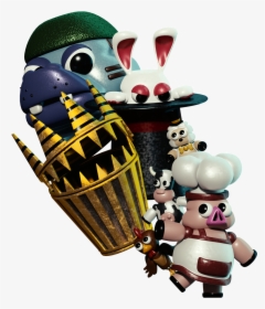 A Big Poster Of The Characters In "wonder World - Fnaf Porkchop's Horror Show, HD Png Download, Free Download