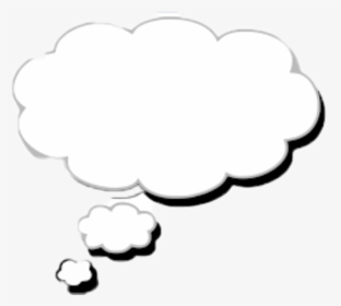 #pensando - White Thought Bubble Png, Transparent Png, Free Download