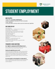 Student Employment Handout, HD Png Download, Free Download