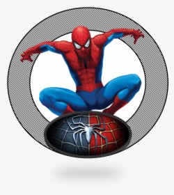 Spiderman Cake Topper Printables, Png Download - Spiderman Cake Topper Printable, Transparent Png, Free Download
