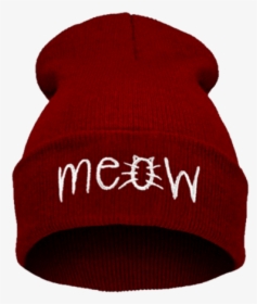 Meow Beanie Png - Beanie, Transparent Png, Free Download