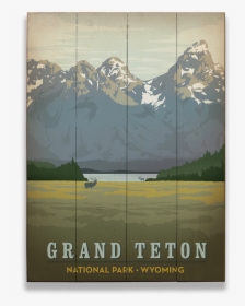 Grand Teton National Park Vintage Poster, HD Png Download, Free Download