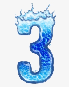 Font Theme Water Related To Alphabets And Number, HD Png Download, Free Download