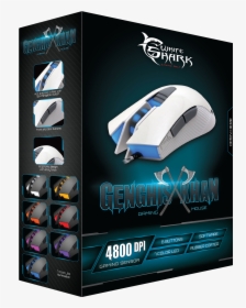 White Shark Mouse Gm 1603 Genghis Khan White / 4800 - White Shark Gaming Only Genghis Kan White, HD Png Download, Free Download