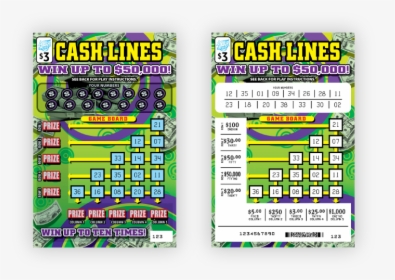 Cash Lines Illinois Lottery, HD Png Download, Free Download