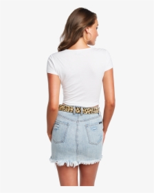 Pina Colada Tee In Colour Bright White - Miniskirt, HD Png Download, Free Download