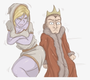 Elana And King Rick "the Stiff - Elena The Champion Of Lust, HD Png Download, Free Download