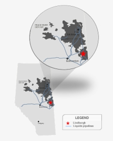 Map Courtesy Pengrowth Energy - Atlas, HD Png Download, Free Download