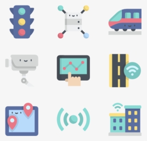 Flat Icon Smart City, HD Png Download, Free Download